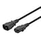 Monoprice SVT; SJT Extension Cord, 18 AWG, Indoor, 18/3, 1 Outlets, IEC 60320 C13, Black, IEC 60320 C14 6449 - alternate 5